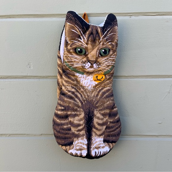 Vintage Other - Boston Warehouse 1992 Cat Collectible Oven Mit Potholder